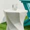 Glitzhome® 17.75" Multifunctional Twist-Style Faux Terrazzo Garden Stool